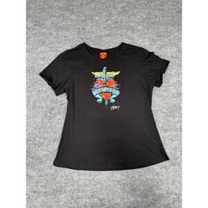 2008 Hard Rock Cafe Signature Series Bon Jovi‎ Sz L Black Women’s T Shirt